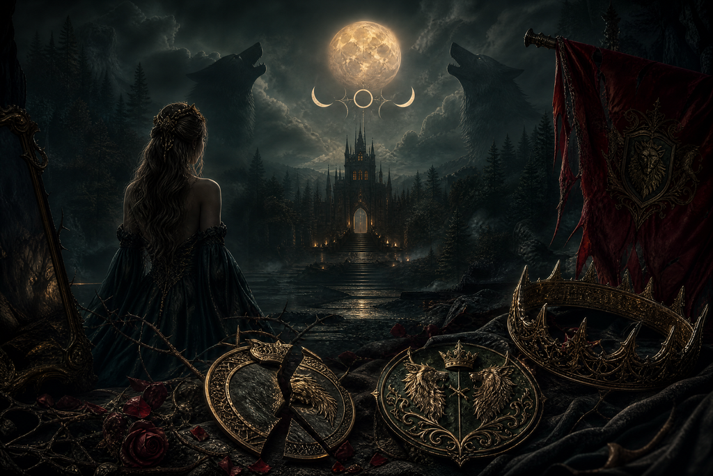 After Cheated By Alpha Boyfriend, I Mated To The Lycan King - Thorn Bookshop mood artwork