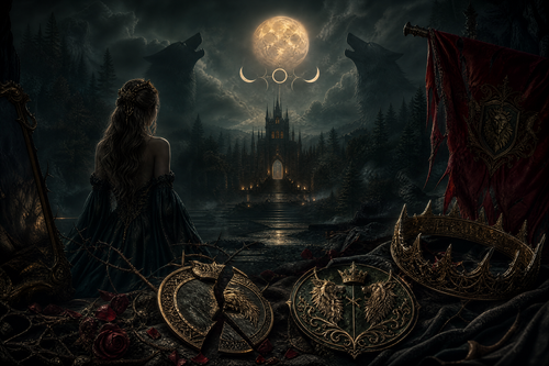After Cheated By Alpha Boyfriend, I Mated To The Lycan King - Thorn Bookshop mood artwork