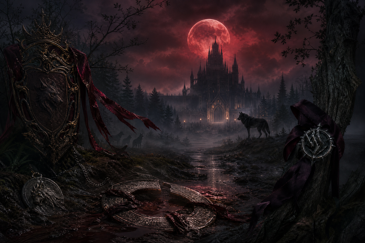 Bound In Blood To The Forbidden Alpha - Thorn Bookshop mood artwork