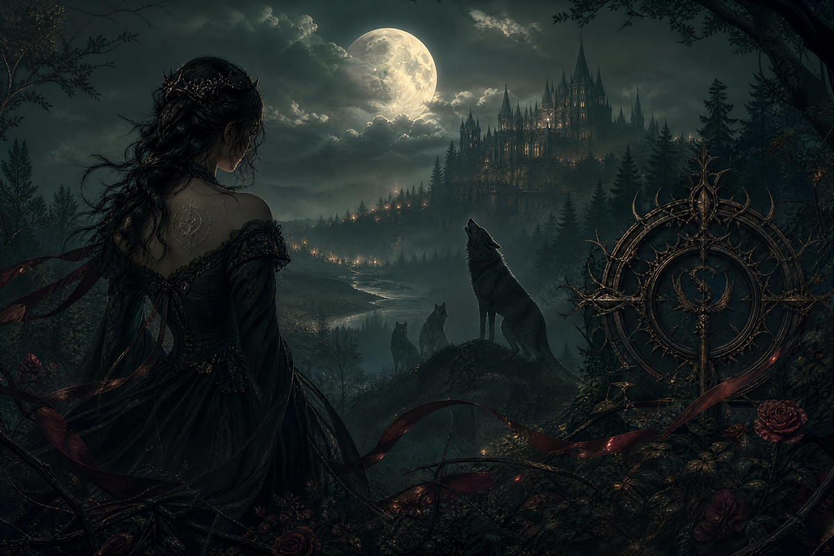 Claimed By The Ruthless Alpha - Thorn Bookshop mood artwork
