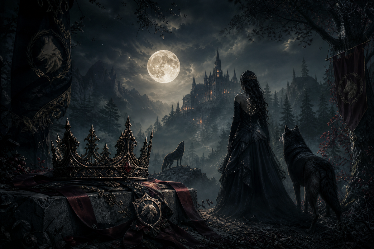 Claimed In The Shadows - Thorn Bookshop mood artwork
