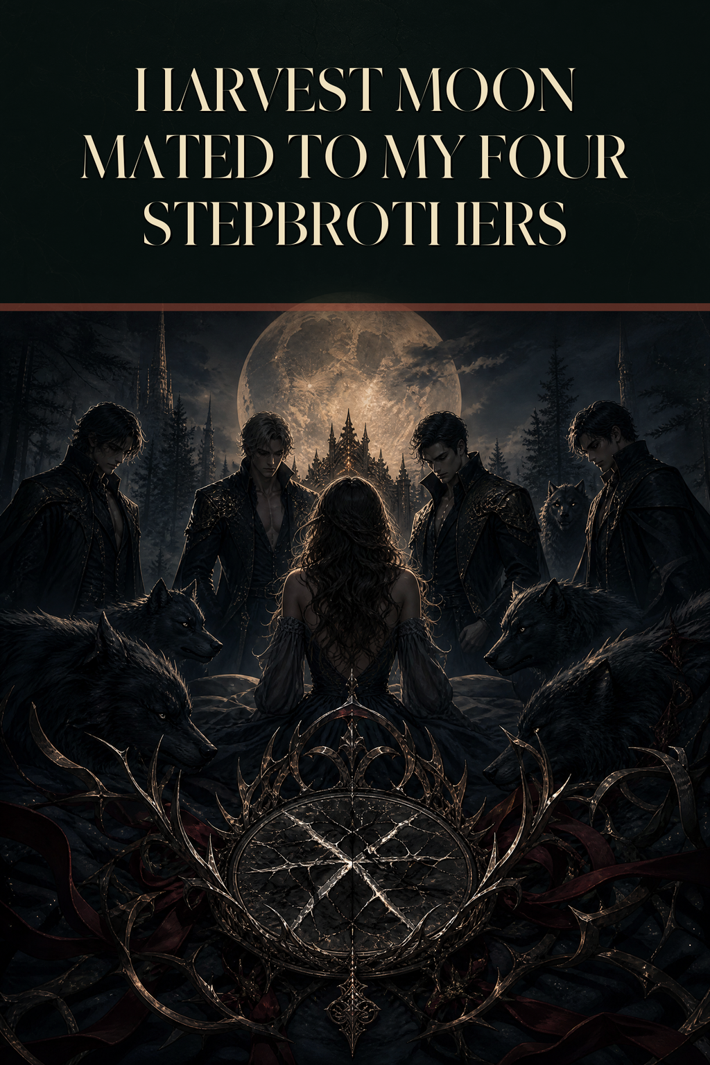 Harvest Moon Mated To My Four Stepbrothers - Thorn Bookshop cover art