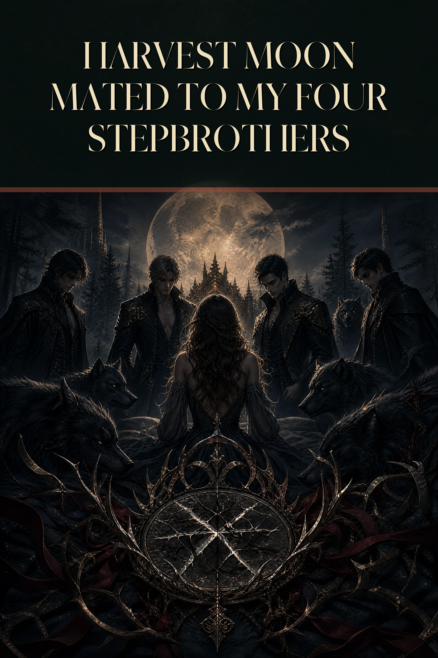 Harvest Moon Mated To My Four Stepbrothers - Thorn Bookshop preview cover image