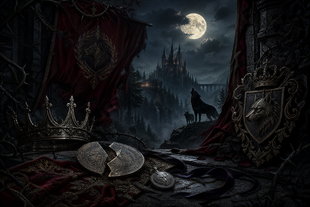 His Abandoned Luna - Thorn Bookshop mood artwork
