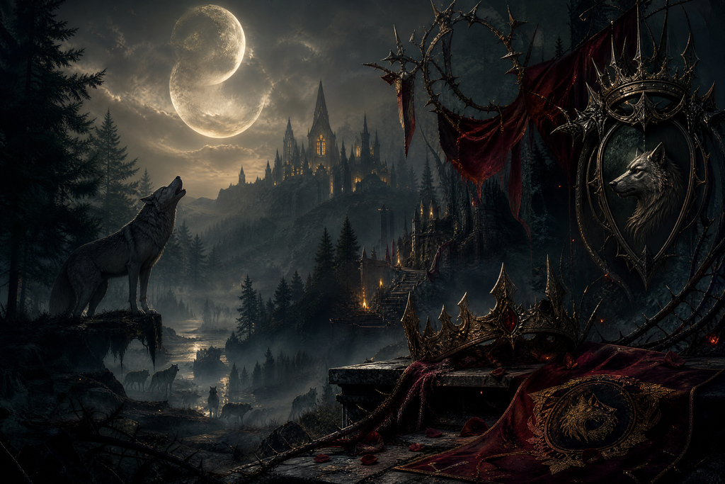 His Reject: The Alpha King's Hybrid - Thorn Bookshop mood artwork