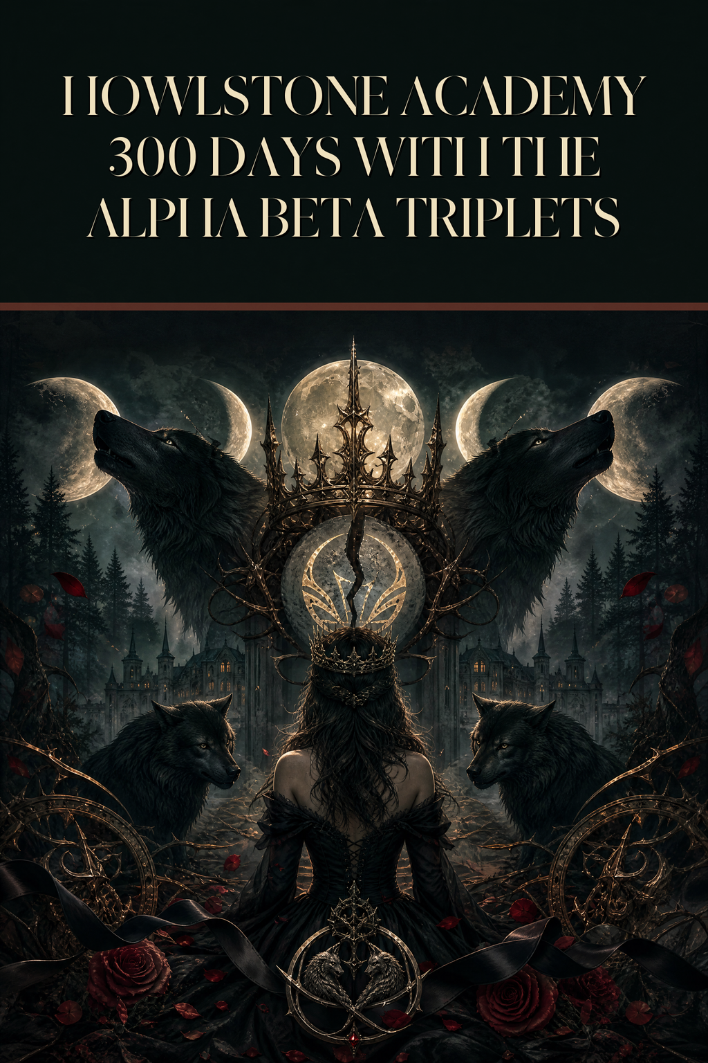 Howlstone Academy 300 Days With The Alpha Beta Triplets - Thorn Bookshop cover art