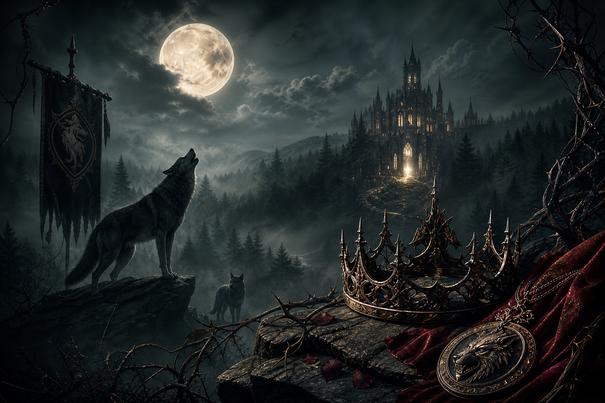 Luna Between Alphas - Thorn Bookshop mood artwork
