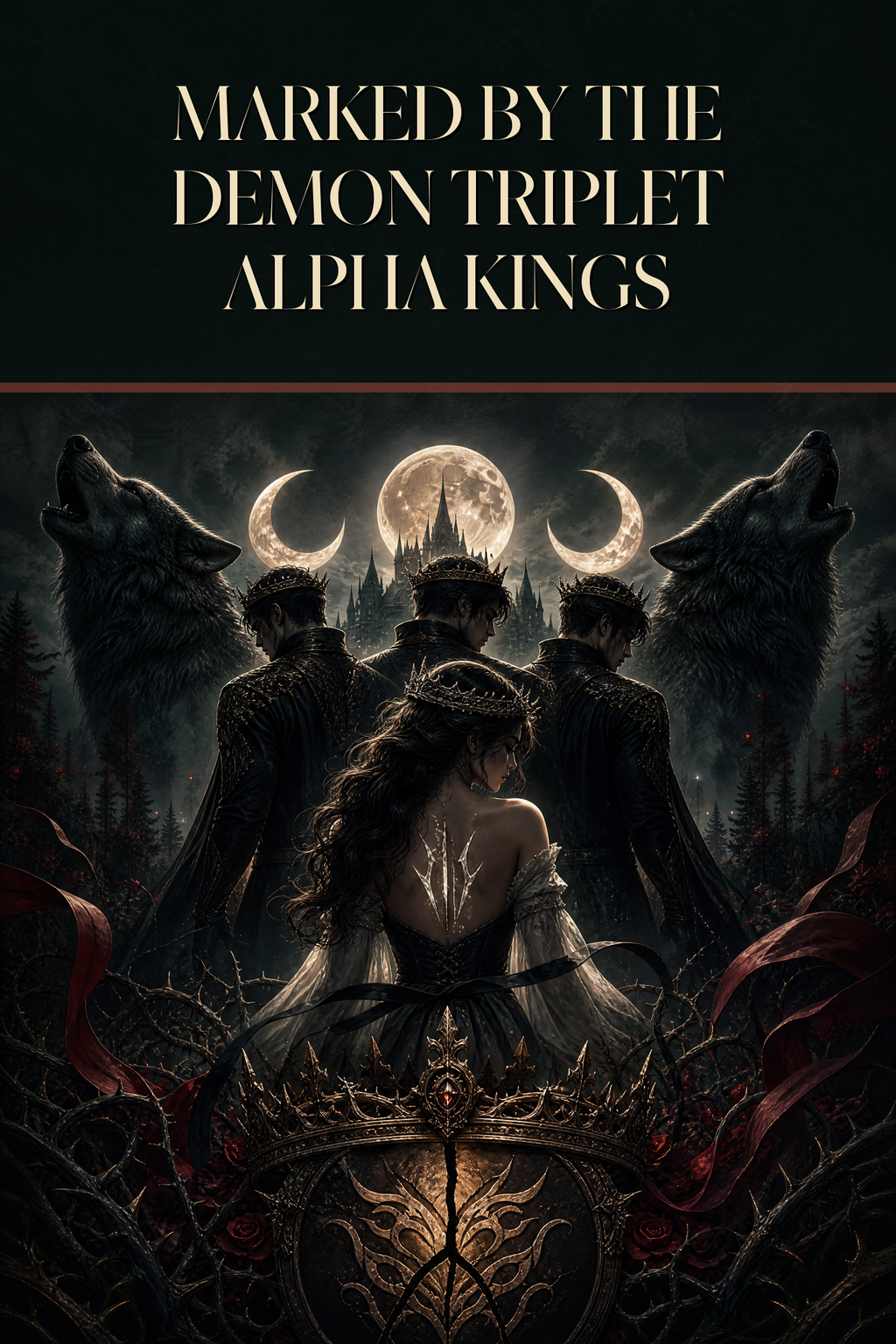 Marked By The Demon Triplet Alpha Kings - Thorn Bookshop cover art