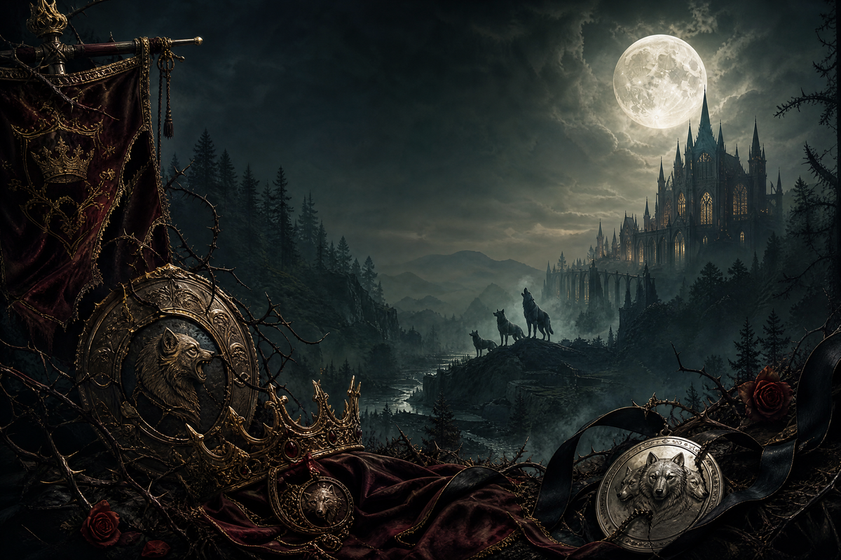 My Mate Has Two Wolves - Thorn Bookshop mood artwork