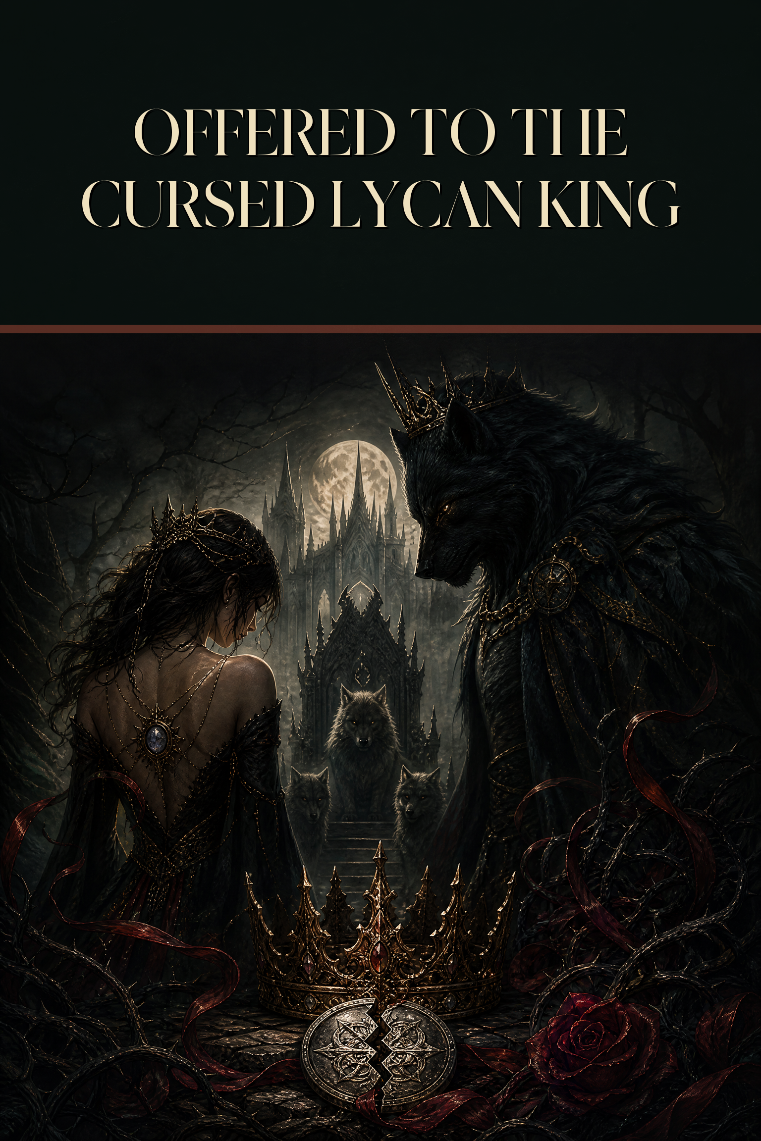 Offered To The Cursed Lycan King - Thorn Bookshop preview cover image