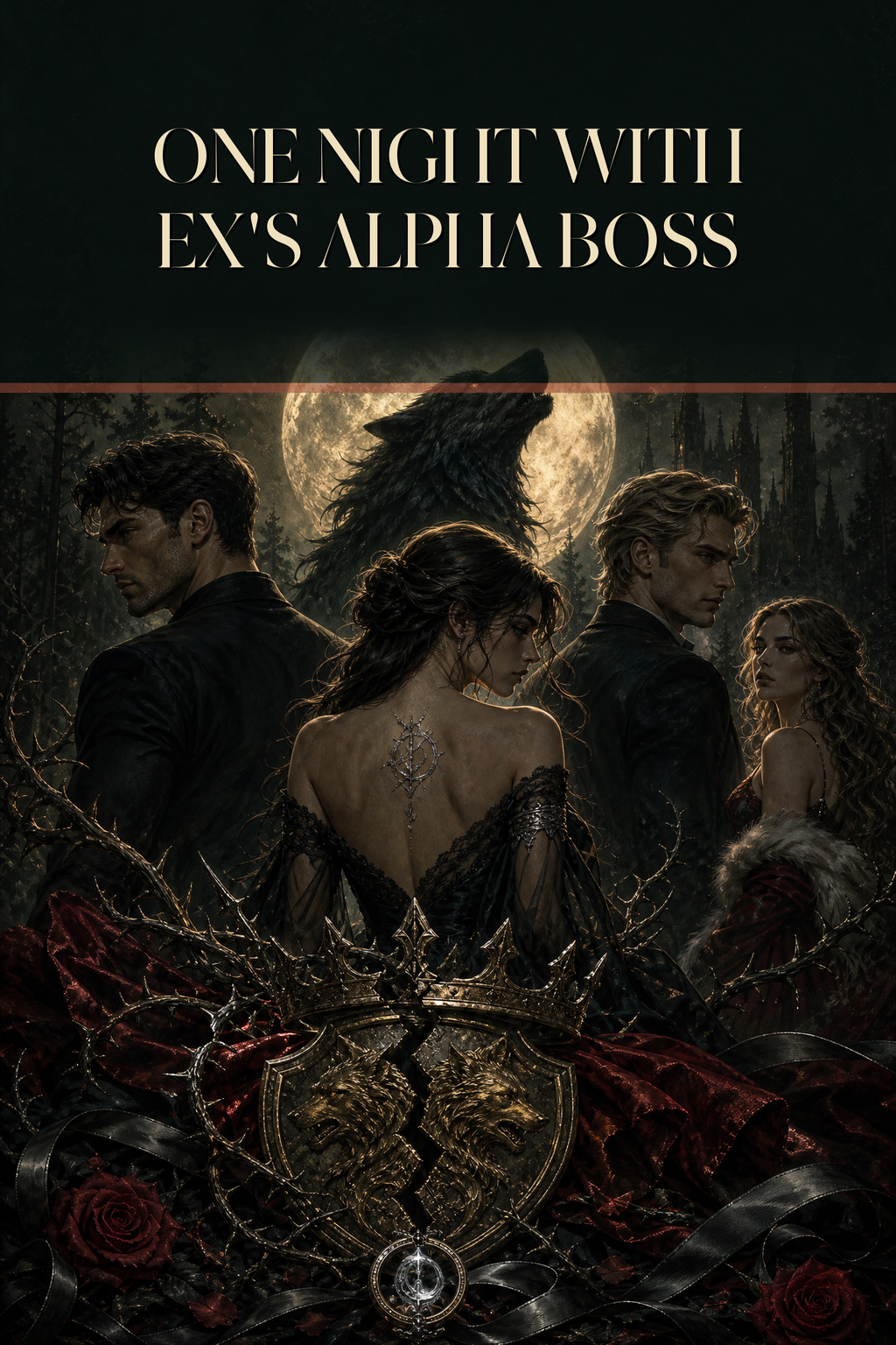 One Night With Ex's Alpha Boss - Thorn Bookshop cover art