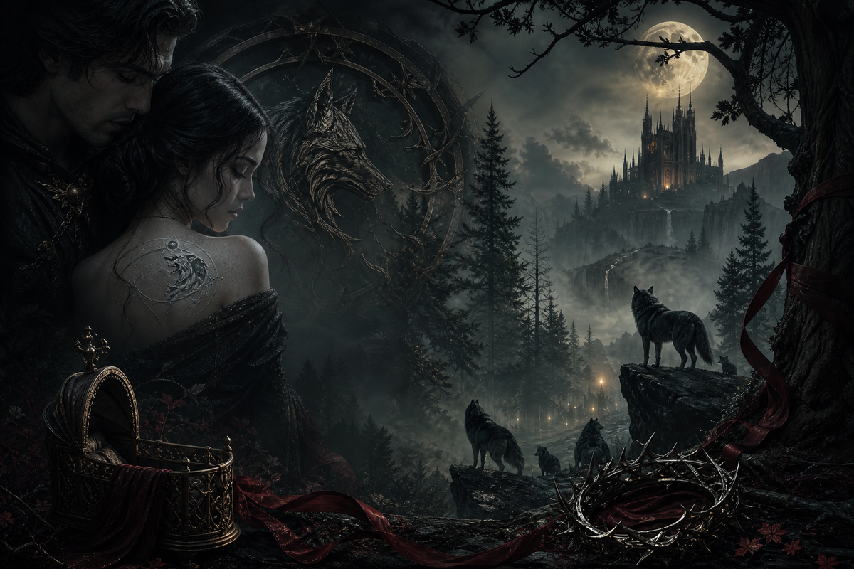 Pregnant After One Night With The Lycan - Thorn Bookshop mood artwork