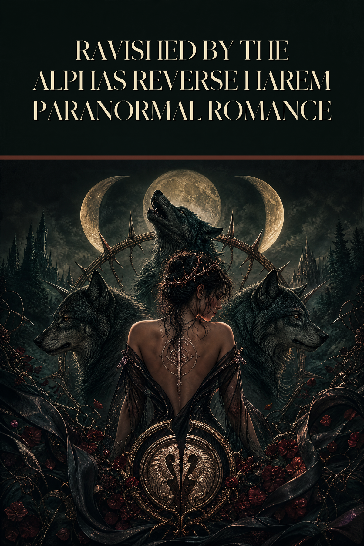 Ravished By The Alphas Reverse Harem Paranormal Romance - Thorn Bookshop cover art