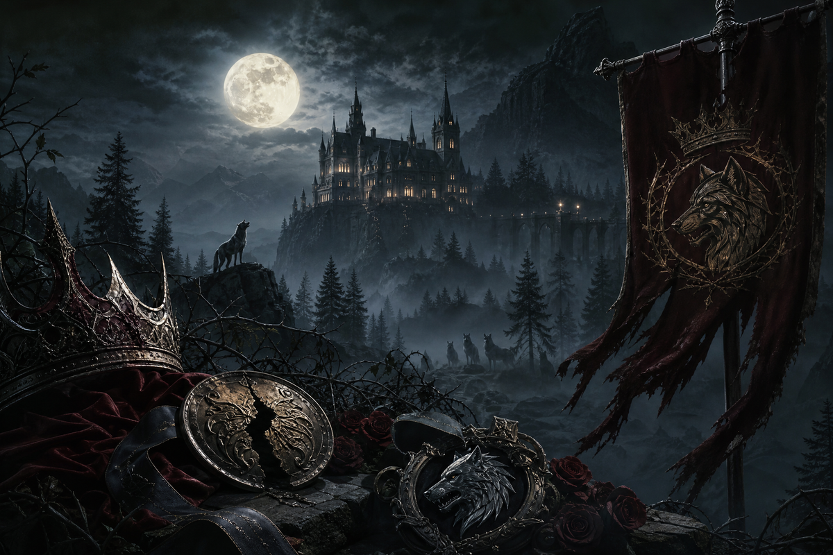 Reclaimed By The Lycan King: Too Late For Regret - Thorn Bookshop mood artwork