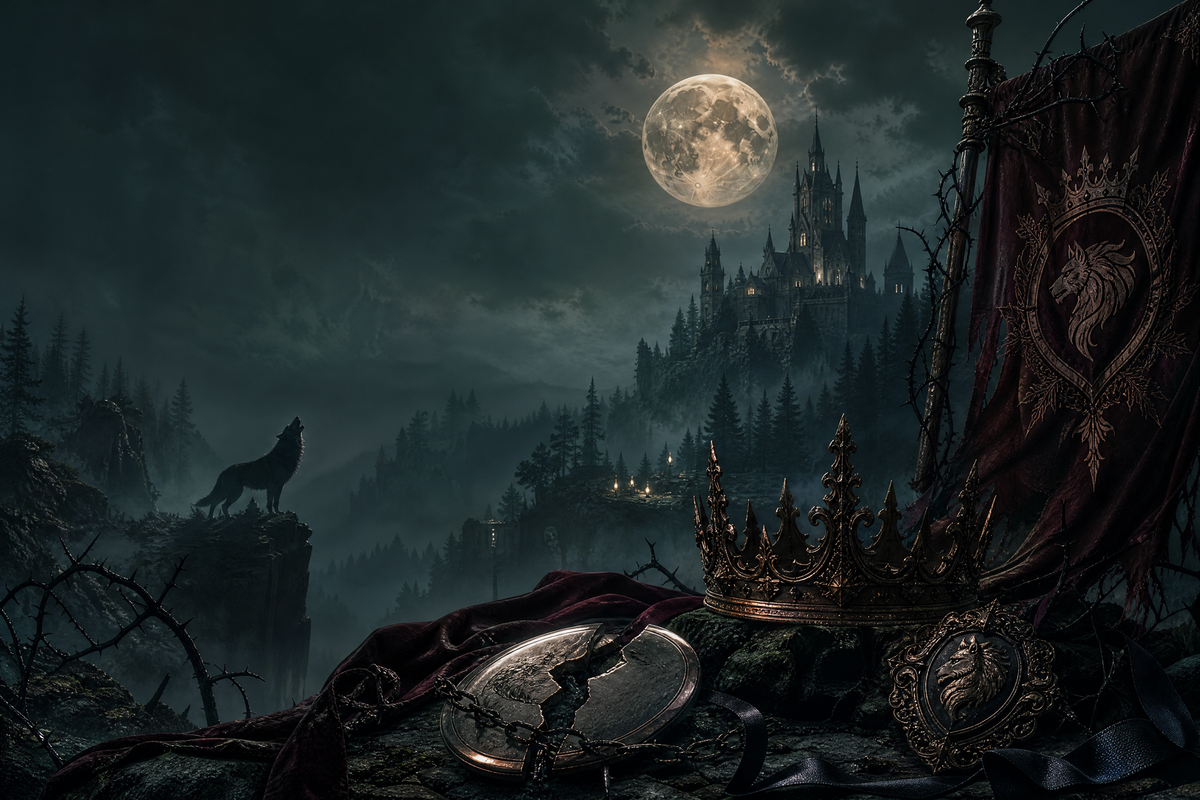 Rejected Their Broken Luna - Thorn Bookshop mood artwork