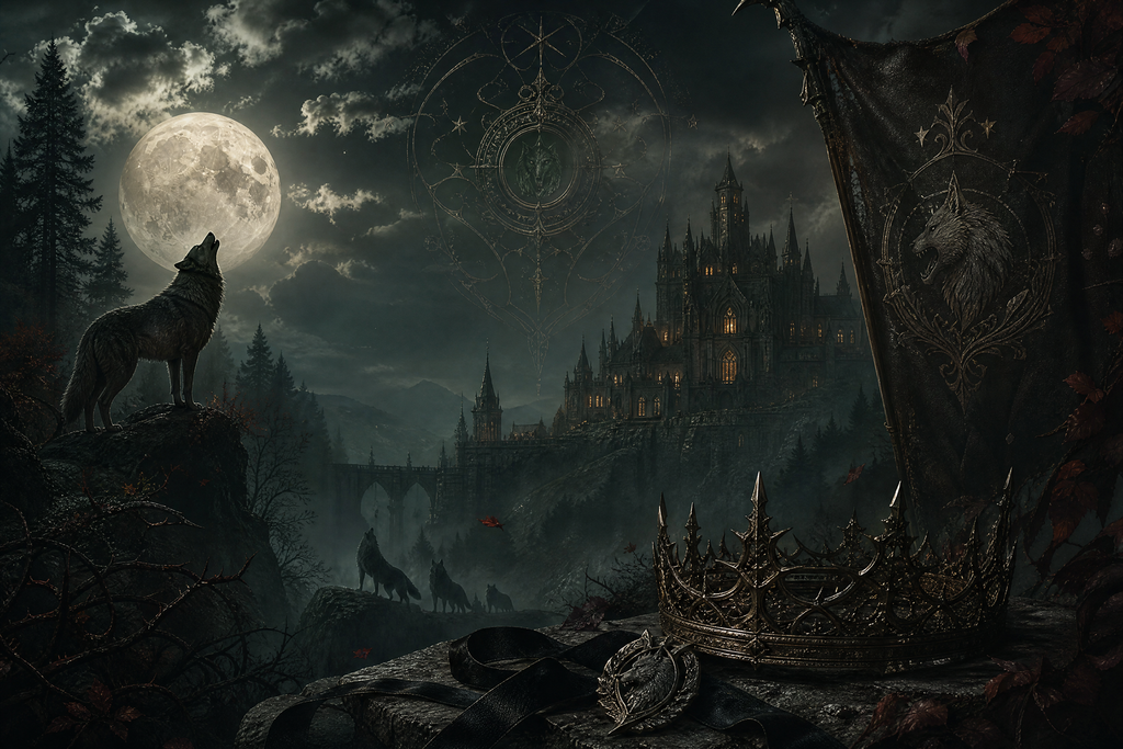 Saved By The Lycan Prince - Thorn Bookshop mood artwork