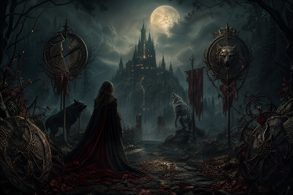 Stuck Between Two Alphas - Thorn Bookshop mood artwork