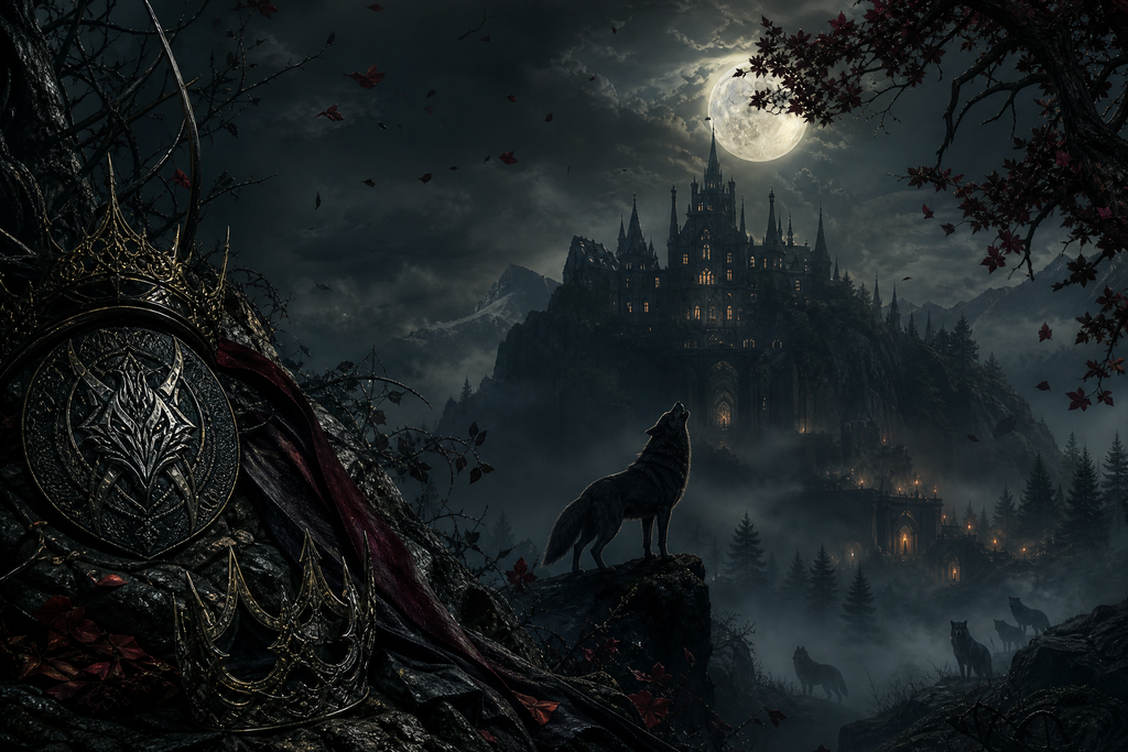 The Cursed Alpha's Mate - Thorn Bookshop mood artwork