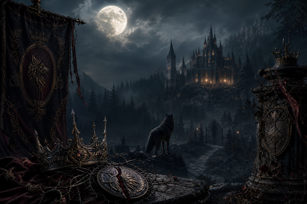 The Hunt For Lycan Queen - Thorn Bookshop mood artwork