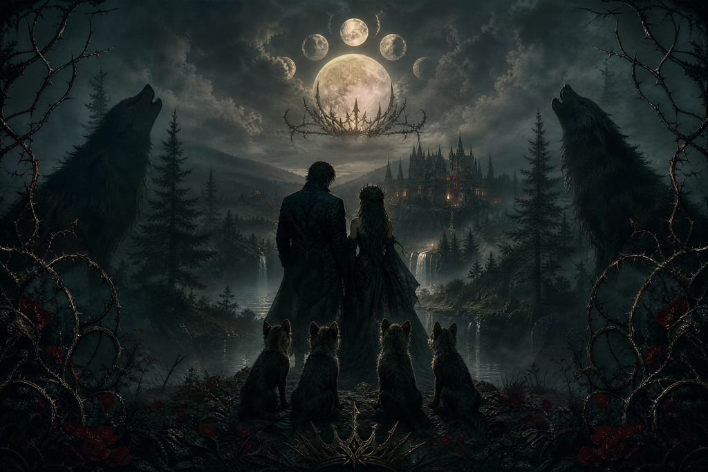 The Luna And Her Quadruplet Pups - Thorn Bookshop mood artwork