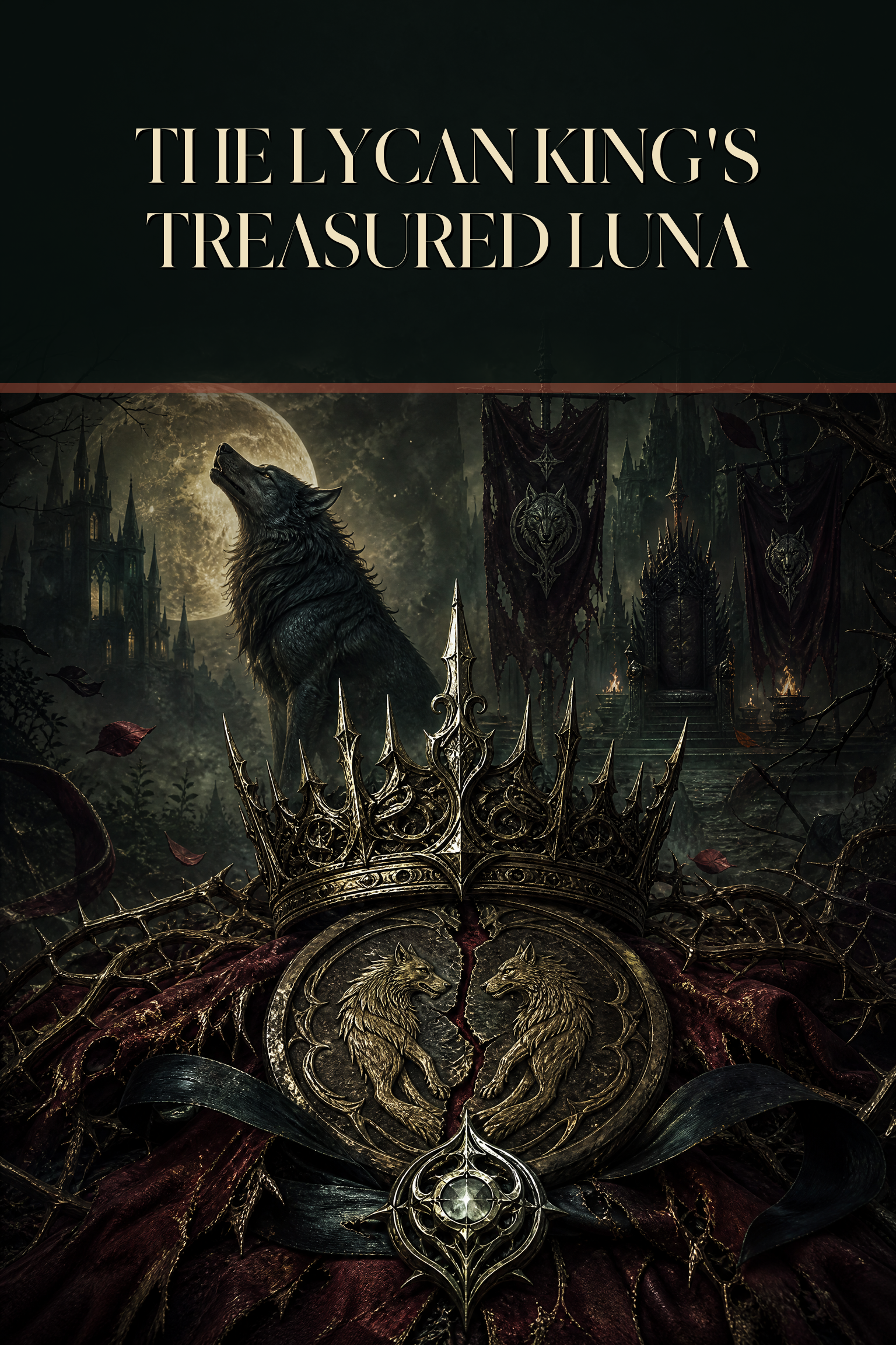 The Lycan King's Treasured Luna - Thorn Bookshop cover art