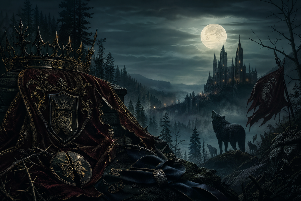 The Lycan King's Treasured Luna - Thorn Bookshop mood artwork
