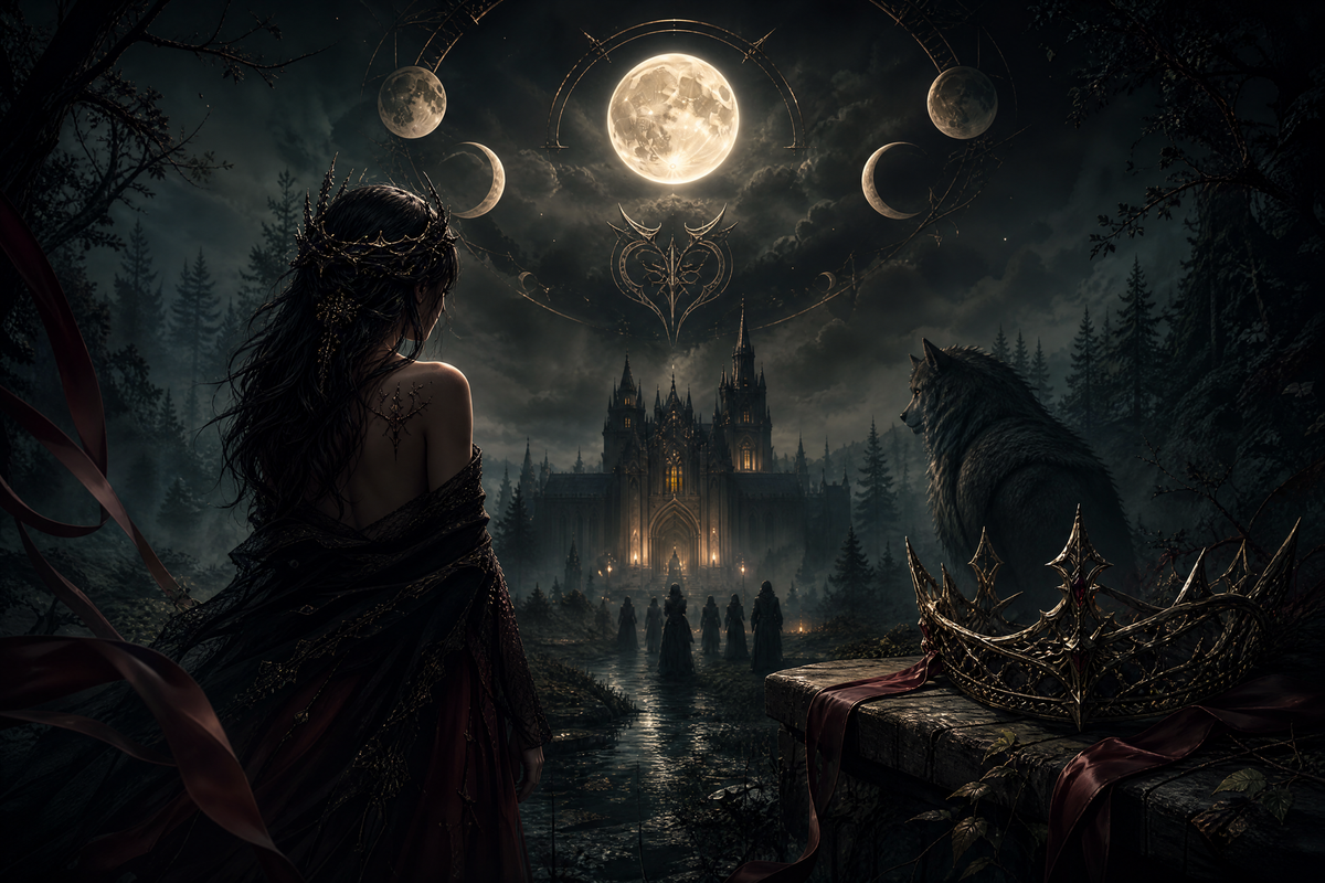 Who Made Mela A Luna (Reverse Harem) - Thorn Bookshop mood artwork